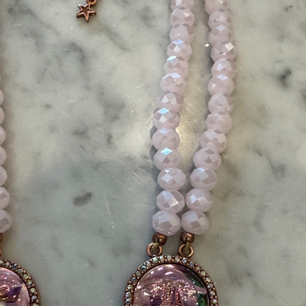 Kirks Folly Sea View Water Moon Necklace In Pink Tones View 5